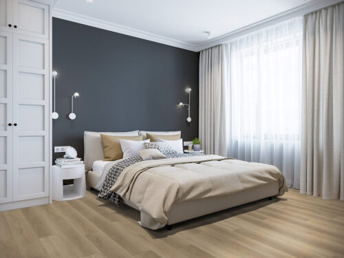 CLICK Sistemos Vinilas Su Paklotu   - Soft Oak Natural