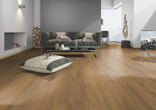 CLICK Sistemos Vinilas Su Paklotu   - Tyrol Oak Honey