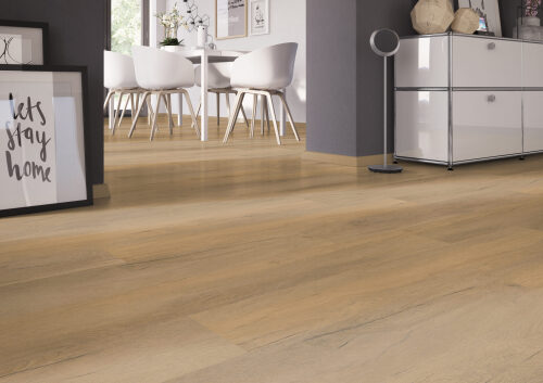 CLICK Sistemos Vinilas Su Paklotu   - Tyrol Oak Natural