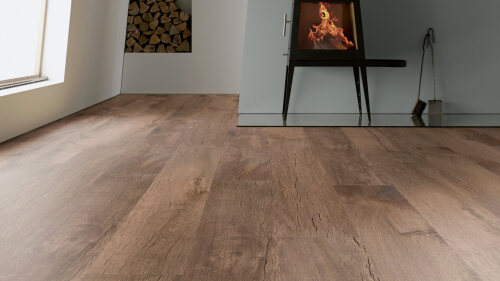 CLICK Sistemos Vinilas Ter Hurne   - Oak Salvador long plank