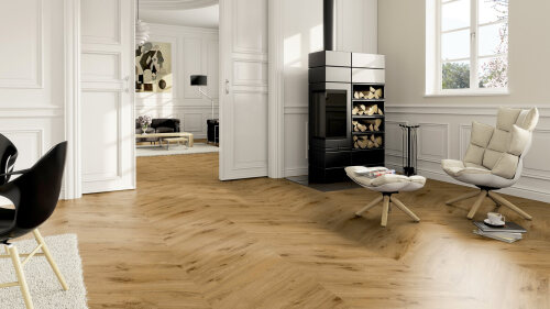 Klijuojamas Vinilas Ter Hürne  - Oak York Chevron 